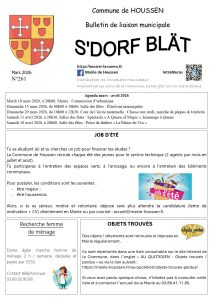 BULLETIN 261 – Mars 2026