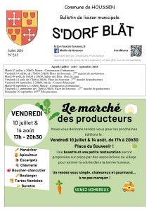 BULLETIN 265 – Juillet 2026
